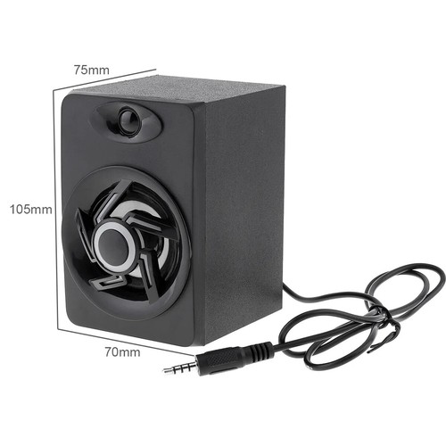 Wooden USB Subwoofer SADA D209 Computer Laptop Speaker W/AUX 3.5mm Audio Plug - Picture 14 of 18