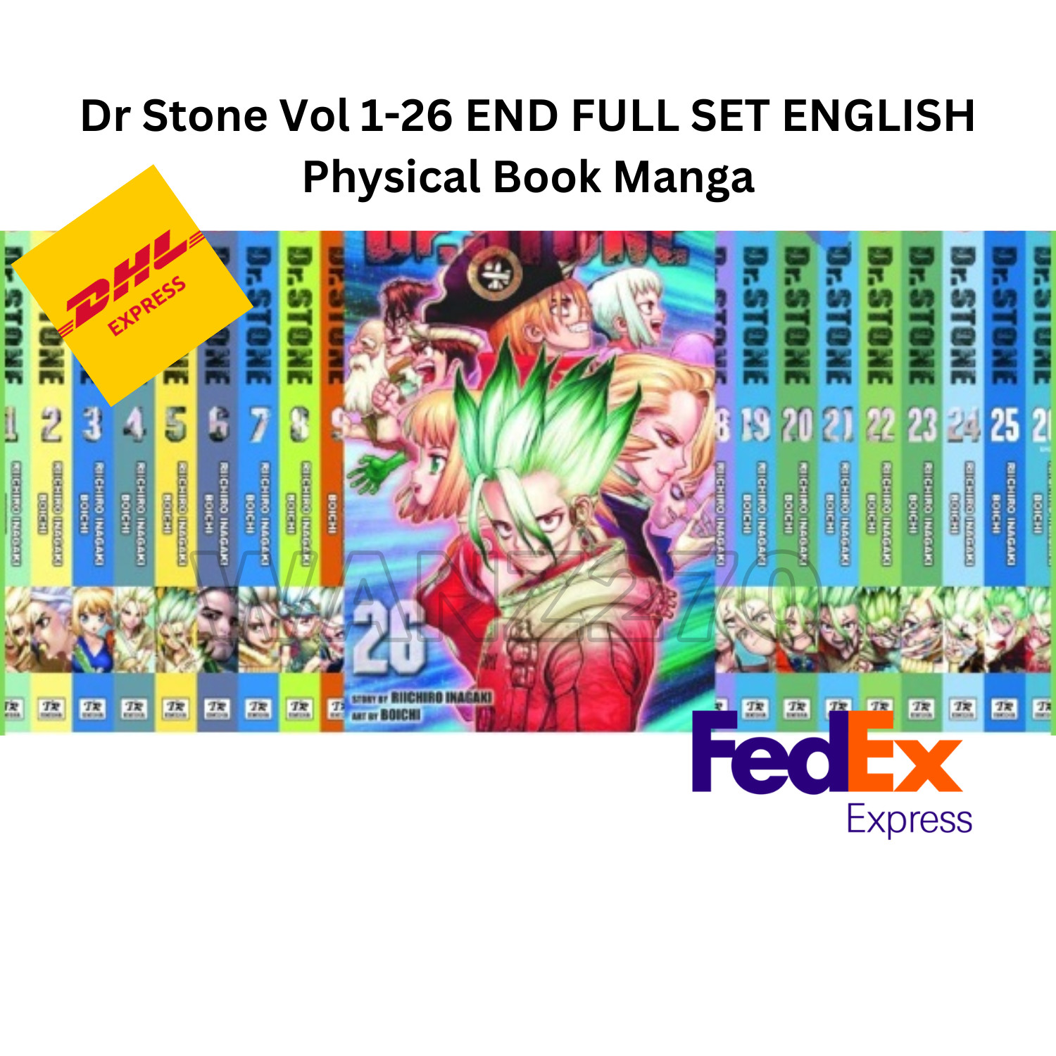 Dr Stone Complete Set Riichiro Inagaki Graphic Manga English Vol 1