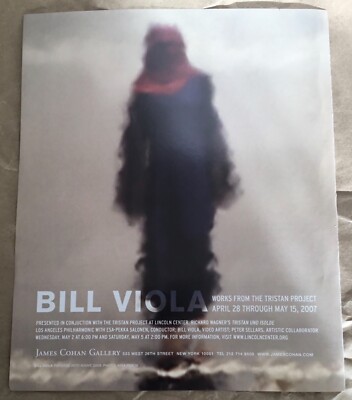 Bill Viola at James Cohan gallery exhibition print ad 2007 vintage magazine art