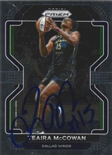 Teaira McCowan Autographed Signed 2022 Panini Prizm WNBA