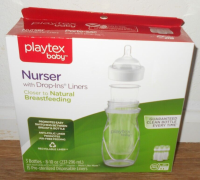 Playtex Baby 15 Sterilized Disposable Liners W Bottles