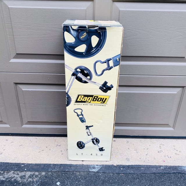 Bag Boy LT450 Deluxe Golf Pull Cart Bag Carriage/Cart with wheels. New