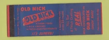 Matchbook Cover - Old Nick Candy Bar