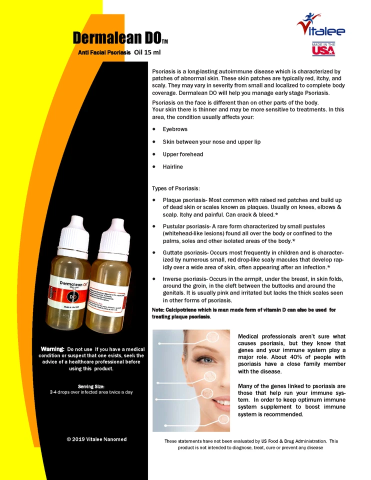 Dermalean DO-  Anti Facial Psoriasis Oil 15 ml - Image 3 of 4