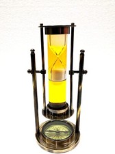 Antique Revolving Yellow Liquid White Sand Ti...