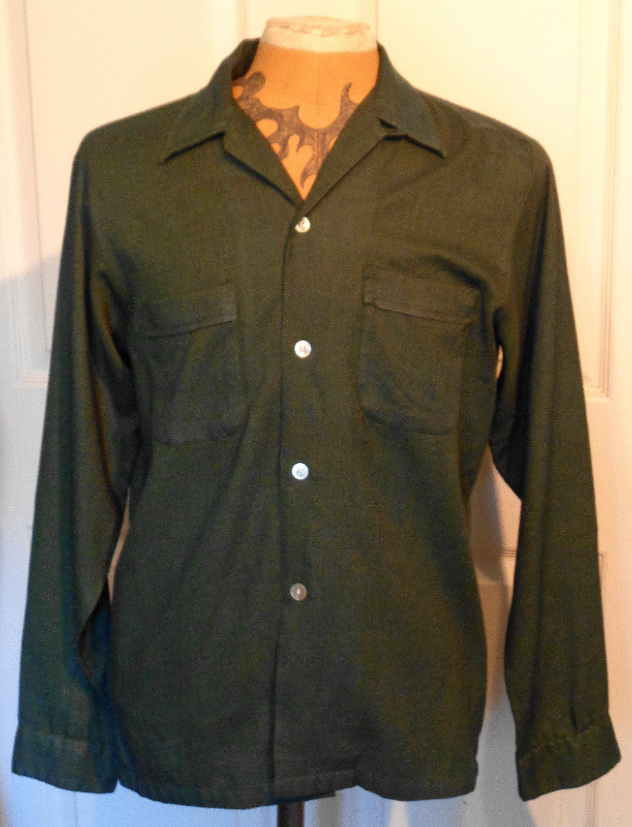 Vintage Dark Green Sherbrooke Luxury Flannel Shirt Lo… Gem