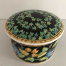 Rosenthal VERSACE Gold Ivy DOSE Deckeldose 8 cm Schmuckdose Covered Box