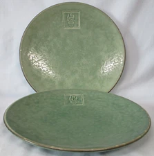 Pfaltzgraff Naturewood Serenity Green Dinner Plate Pair Drangonfly