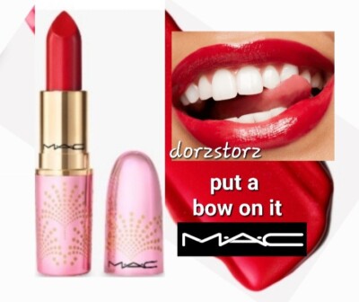 MAC Lipstick Lustreglass Limited Edition *PUT A BOW ON IT* / .10 oz / New in box