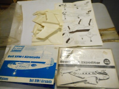 LOT 3 VINTAGE MODEL KIT PLANES 2 RAREPLANE VACUFORM 1 AIRMODEL XFM-1  C-45  7FU