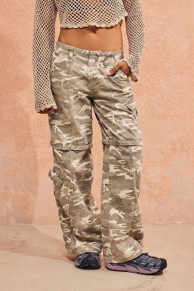 Zip off deals camo pants