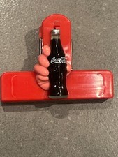 Vintage 1995 Coca Cola Refrigerator Magnet Chip Clip Red Collectible