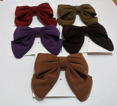 Authentic ALEXANDRE DE PARIS  hair styling barrette adorned with a bow in satin