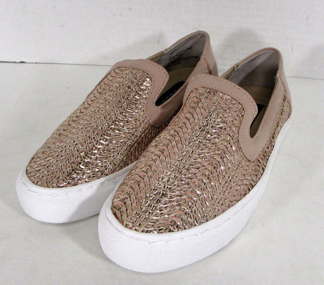 steve madden rose gold slip on sneakers