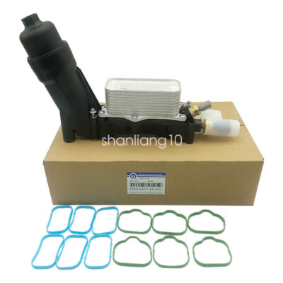Genuine OEM Mopar 2014-2023 Mopar Engine Oil Filter Housing + Gaskets 68596317AA