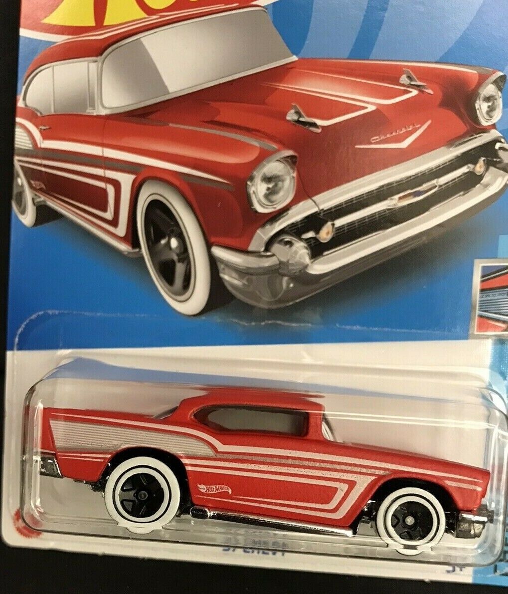 Carrinho Hot Wheels 57 Chevy Chevy Bel Air 3/5 Mattel – Papelaria Pigmeu