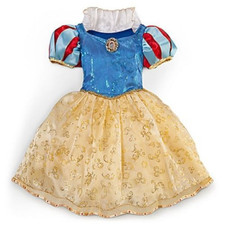NEW Disney Store Princess Snow White Costume Dress Sz 9/10