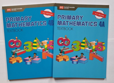 Primary Mathematics 4A & 4B Textbook U.S. Ed. - Paperback - New