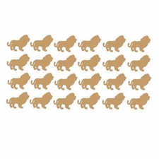 24 Lion Shadow Symbol Decal Stickers for DIY wall window shop decor party Cup