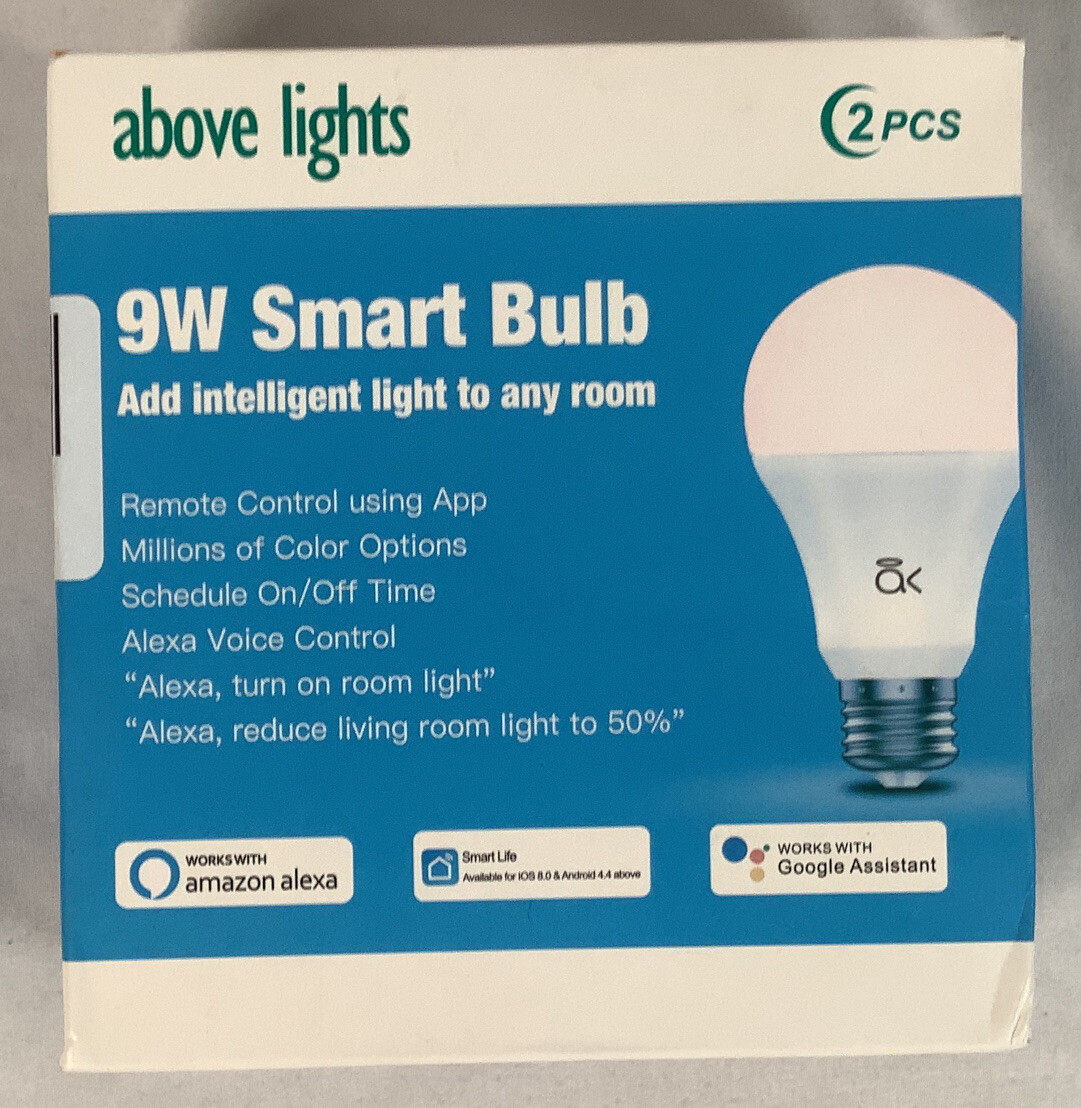 Smart Light Bulb, AL Above Lights Dimmable E26 9W Wi-Fi LED Smart Bulb-image