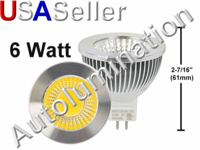 Led MR16 6 9w 110vac 120vac 110 120 volt Light Bulb Dimmable 4000k Natural White