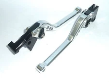 SUZUKI KATANA 1000 2022-2024 LONG SILVER BRAKE & CLUTCH LEVERS SET RACE TRACK