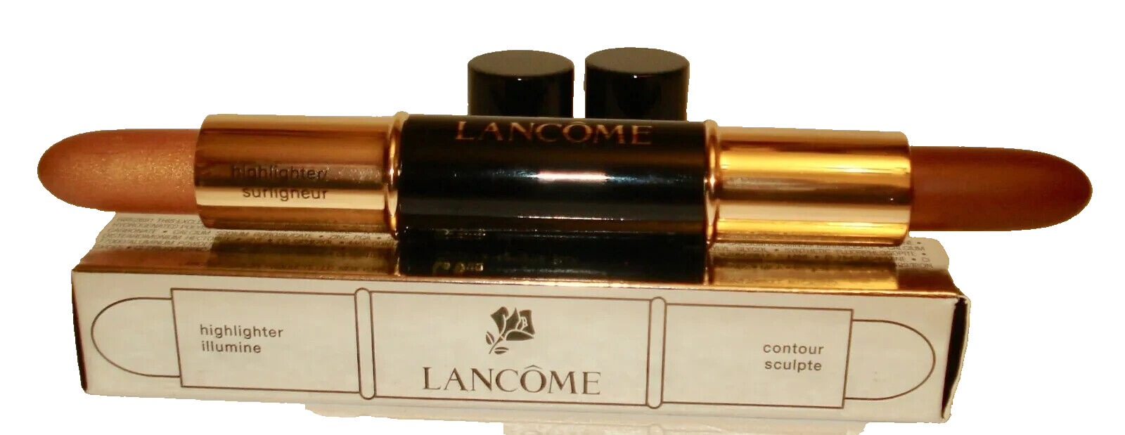 LANCOME Le Duo Highlighter/Contour Stick 0.28oz DEEP SUEDE F