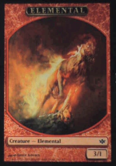 Elemental Token Conflux 2 Magic The Gathering NM R127 Card  