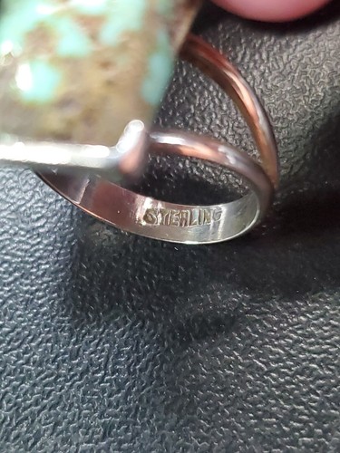 Anello Vintage MCM Sterling Turchese Misura 5,5 - Foto 5 di 6