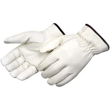 12 Pair Pack, Cowhide Grain Leather Drivers, Work Safety Gloves (PPE) All Sizes