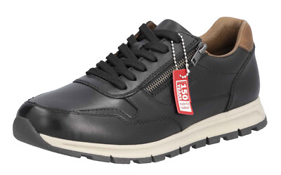 RIEKER  Herren  Sneaker  LEDER  Reißverschluss  EXTRA WEIT