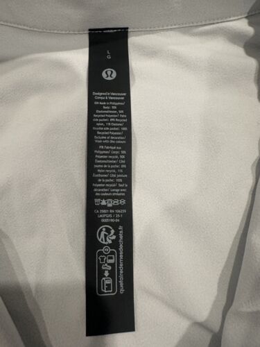 Lululemon Zeroed In Track Jacket Color: Vapor Size: Large LM3FGXS ๐ - Picture 3 of 5