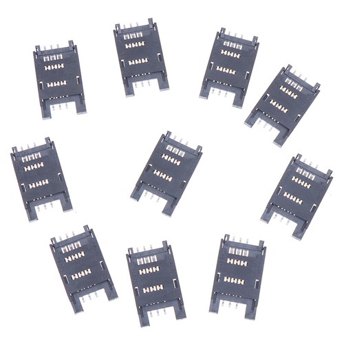 10PCS SIM Card Holder 6PIN Card Socket SIM Card Slot Connector for Phon.e6 - Zdjęcie 11 z 11