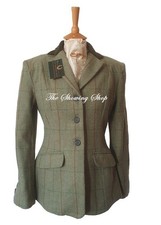 DAMEN SHERWOOD CAMPOLINO GR&Uuml;N TWEED SHOW JACKE GR&Ouml;SSE 14 (38)
