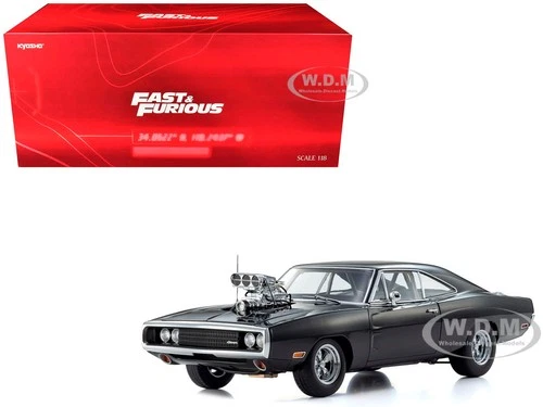 DODGE CHARGER R/T BLACK "FAST & FURIOUS" 1/18 DIECAST MODEL BY KYOSHO KS08974 FF