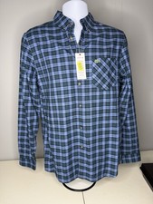 Lacoste Shirt Men Small Blue Plaid Button Down Long Sleeve Classic Fit NWT