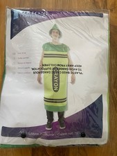 fancy dress costume adult - green crayon - worn once - good condition