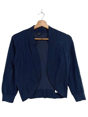 MORE & MORE Bolero Damen Jacke Gr. DE 36 blau Casual-Look