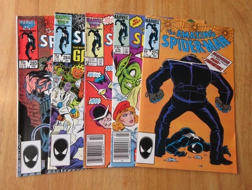 Lot of *5* AMAZING SPIDER-MAN: #271, 274, 281, 284, 285 (VF-) **2 Newsstand!**