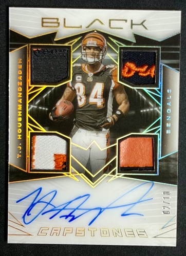 2024 Panini Black T.J. Houshmandzadeh Capstones Gold Patch Auto /10 - 4 Color