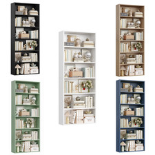6 Tiers Bookcase Tall Bookshelf Freestanding with Open Storage 60x23.5x180cm