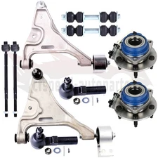 10x Front Lower Control Arm Ball Joint Tie Rod Wheel Bearning For Cadillac DTS