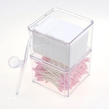 Cotton Pads Storage Box Makeup Swabs Organizer Holders Container