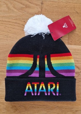 Atari Wintermütze Skimütze Mütze 70er Jahre Retro Vintage Neu Unisex 
