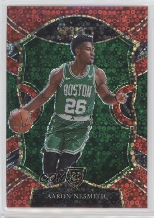 2020-21 Panini Select Concourse Red Disco Prizm 21/49 Aaron Nesmith #74 no9