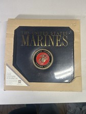 United States Marine Corps Leather Bonded Scrapbook. Brand New 