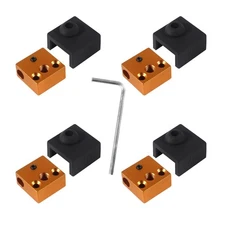 DIANN 4pcs CR10 Heater Block with Silicone Sock for Ender 3, Ender 3 Pro, End...