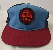 L.L. Bean Trucker Hat Item ID 500452 Mesh Snap Back Mountain Patch