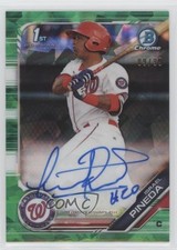 2019 Bowman Chrome HTA Green Atomic Refractor 89/99 Israel Pineda Auto e6p