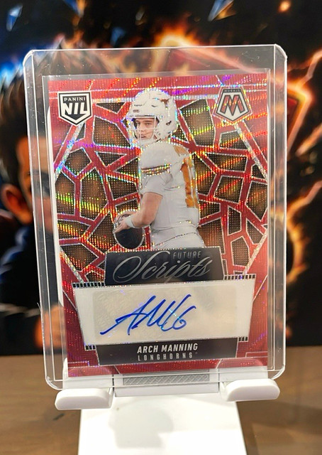 Panini 2025 Mosaic Arch Manning Texas Longhorns Future Scripts #FSC-AMG RC Auto